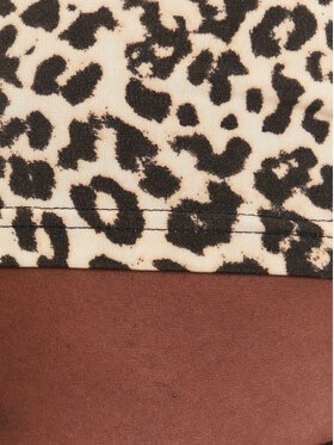 Noisy May Top Avery 27034321 Brązowy Slim Fit