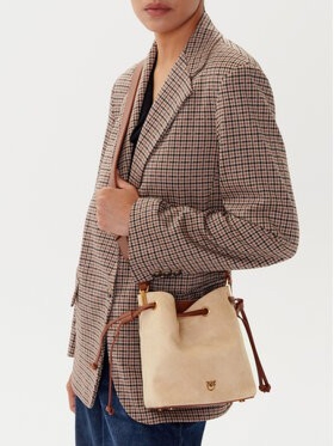 PINKO Torebka Secchiello Mini PE 25 PLTT 104303 A2CC Beżowy