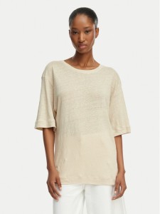 BOSS T-Shirt C_Emma 50556387 Beżowy jasny Regular Fit