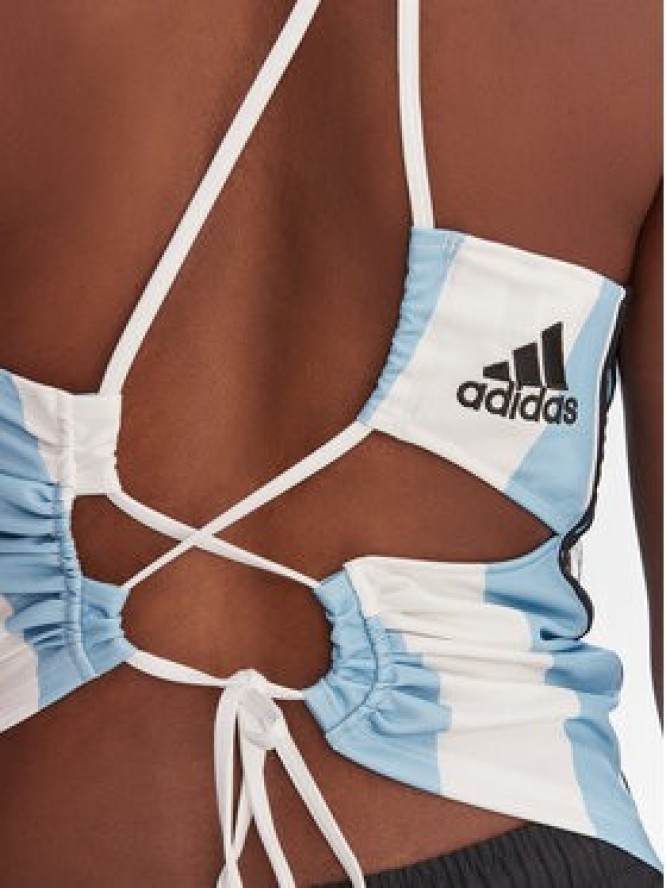 adidas Top Argentina KE2295 Błękitny Slim Fit