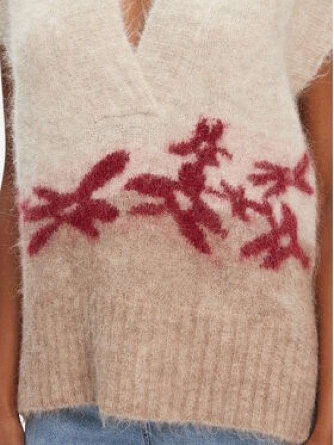 Munthe Sweter Purulia 252160125272 Beżowy Loose Fit