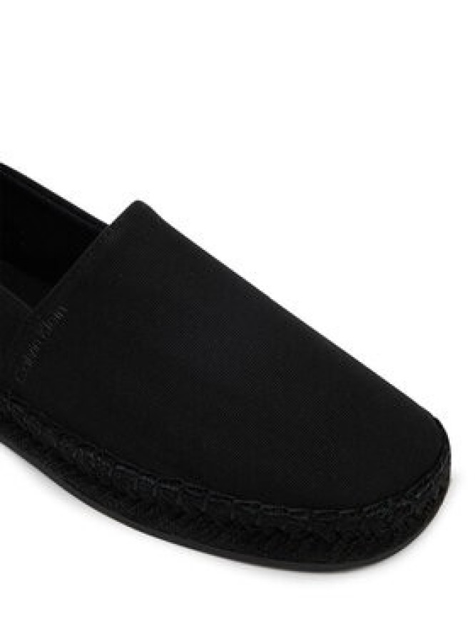 Calvin Klein Espadryle Oblique Espadrille Canvas HW0HW02931 Czarny