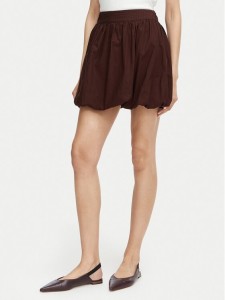 Vero Moda Spódnica mini Esther 10355460 Brązowy ciemny Regular Fit