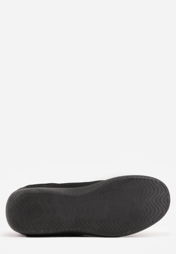 Czarne Sneakersy Ozdobione Geometrycznym Motywem Lamemisia