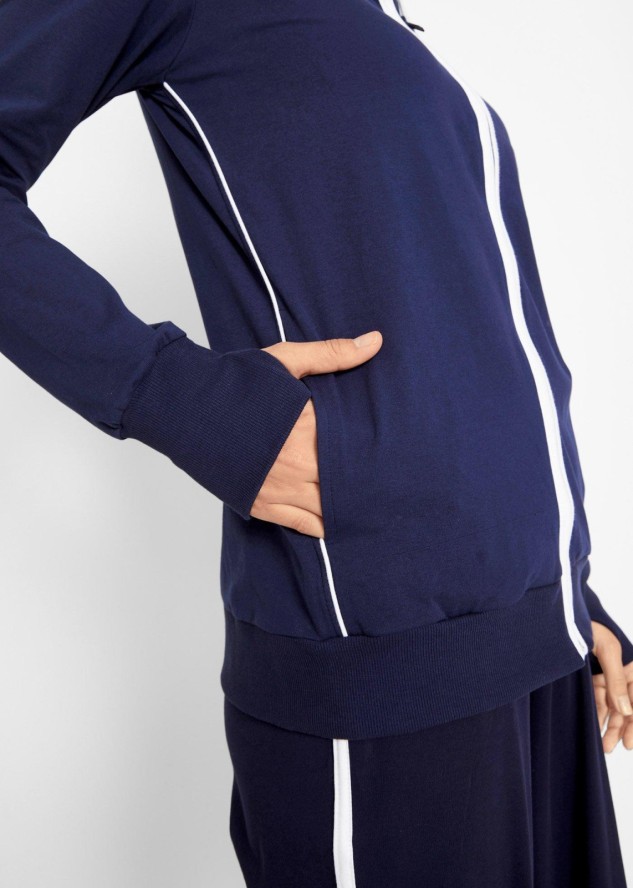 Bluza rozpinana z bawełny ze stretchem