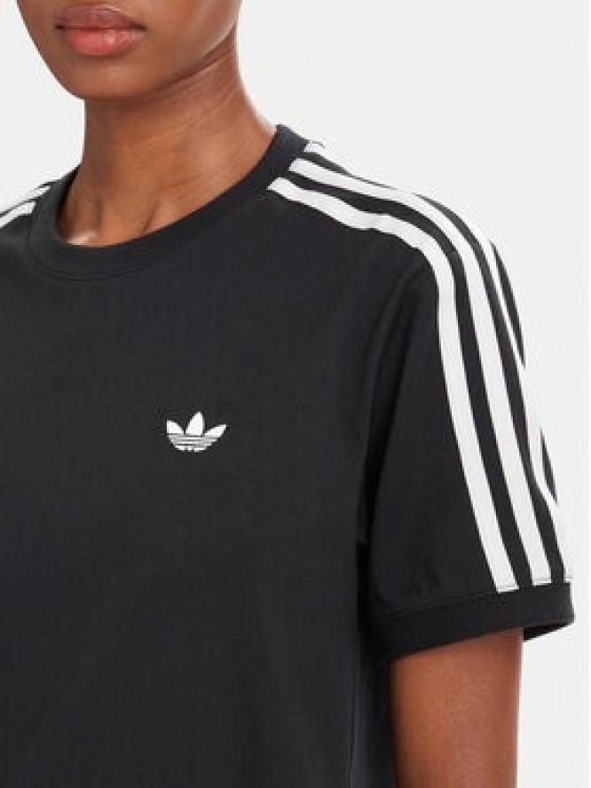 adidas T-Shirt Pleated 3S LG4313 Czarny Regular Fit