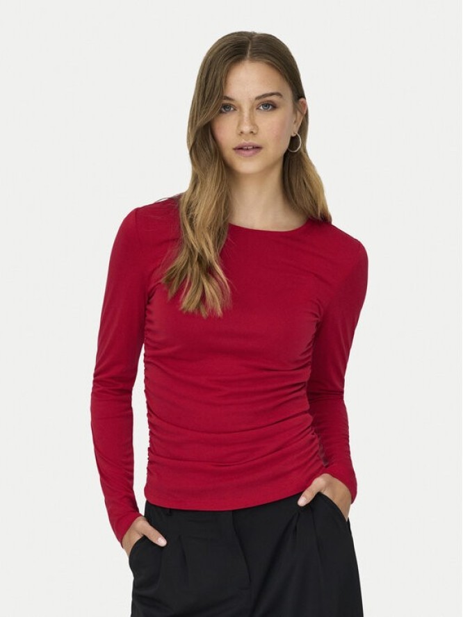 ONLY Bluzka Free Life 15365605 Czerwony Regular Fit