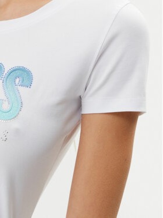 Guess T-Shirt W5GI14 J1314 Biały Regular Fit