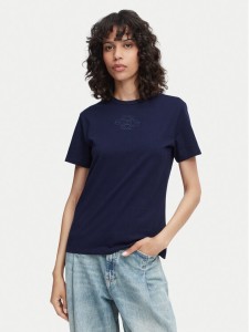 HUGO T-Shirt Damacia 8 50573353 Granatowy Regular Fit