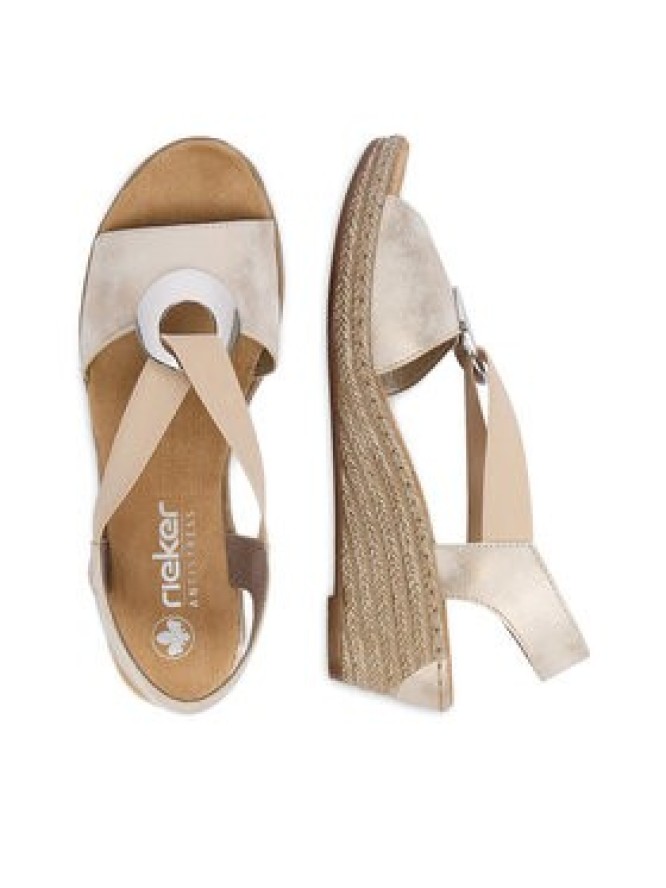 Rieker Sandały CEO-624H6-60 Beżowy