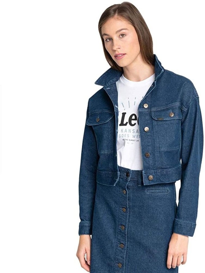 LEE SEASONAL RIDER JACKET KURTKA JEANSOWA DAMSKA DARK WILMA L54HDJGR 112112779