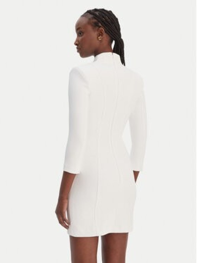 Elisabetta Franchi Sukienka koktajlowa AB-869-61E2-V520 Biały Regular Fit