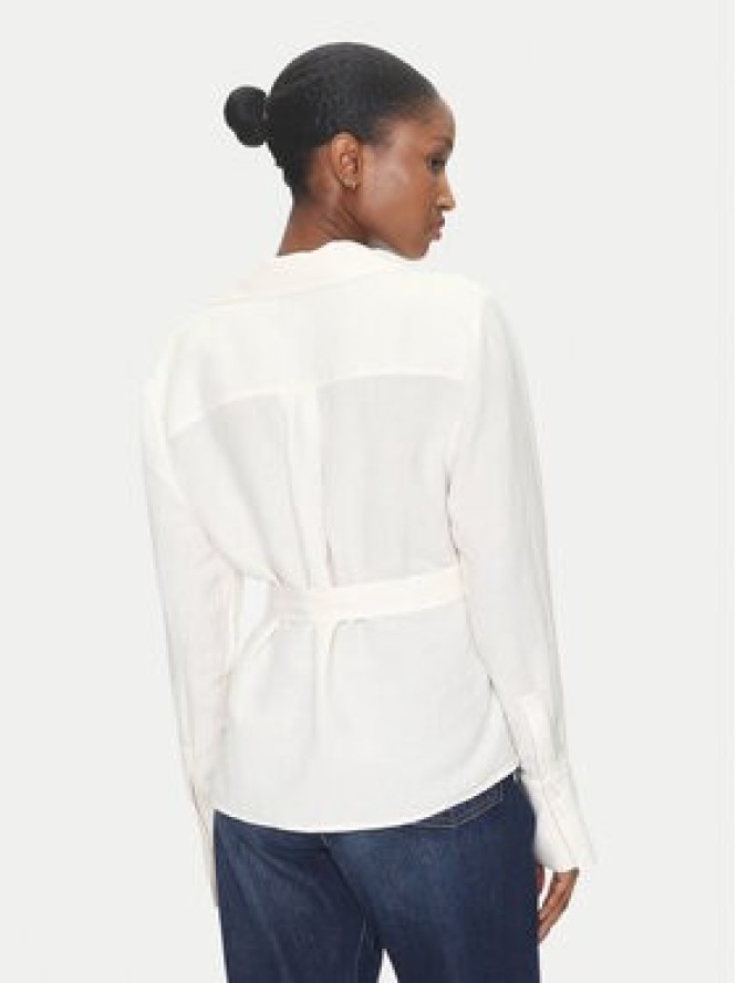 Tommy Hilfiger Koszula WW0WW44697 Écru Regular Fit