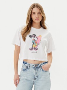 ONLY T-Shirt Mickey Minnie 15348126 Biały Regular Fit