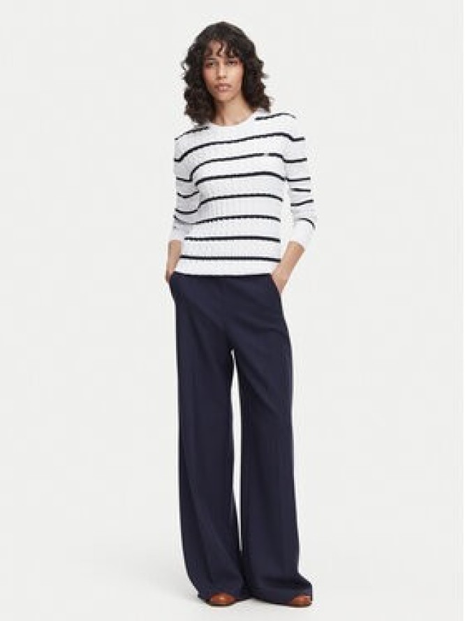 Beverly Hills Polo Club Sweter P-SS26W-M6565 Biały Regular Fit