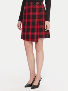 LOLA CASADEMUNT Spódnica mini LF2508003 Czerwony Regular Fit