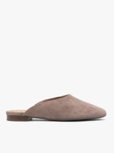 Szare klapki mule
