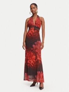Bardot Sukienka letnia Elera 60489DB1 Czerwony Regular Fit