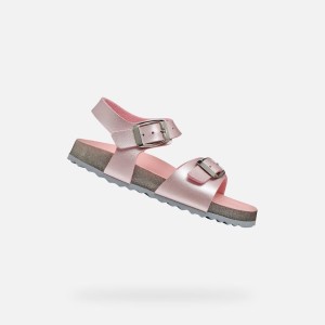 Sandały GEOX J ADRIEL GIRL Rose