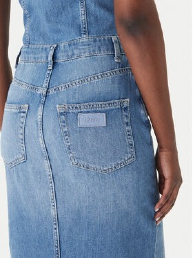 Liu Jo Sukienka jeansowa UA6123 D0309 Niebieski Regular Fit