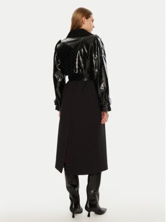 ACCESS FASHION Płaszcz przejściowy 44-9003-504 Czarny Regular Fit