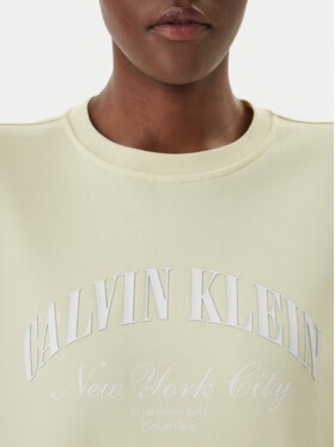 Calvin Klein Jeans Bluza Logo Graphic LV047F818G Biały Regular Fit