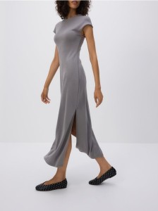 Sukienka z modalem - ciemnoszary