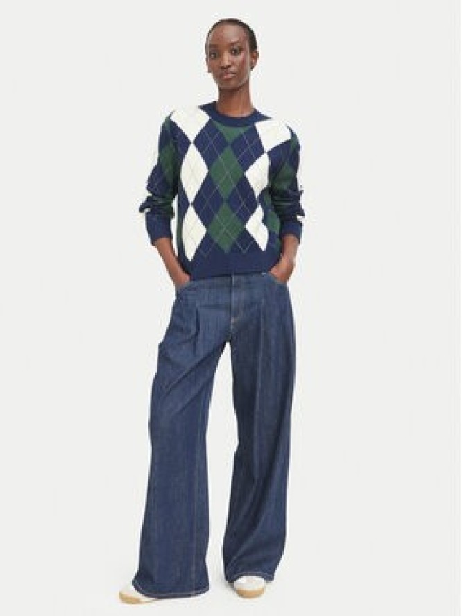 Guess Sweter W6BR48 Z1447 Granatowy Regular Fit