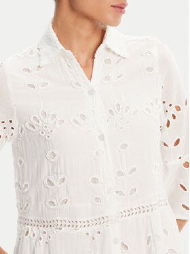 Iconique Sukienka koszulowa IC25-005 Biały Relaxed Fit