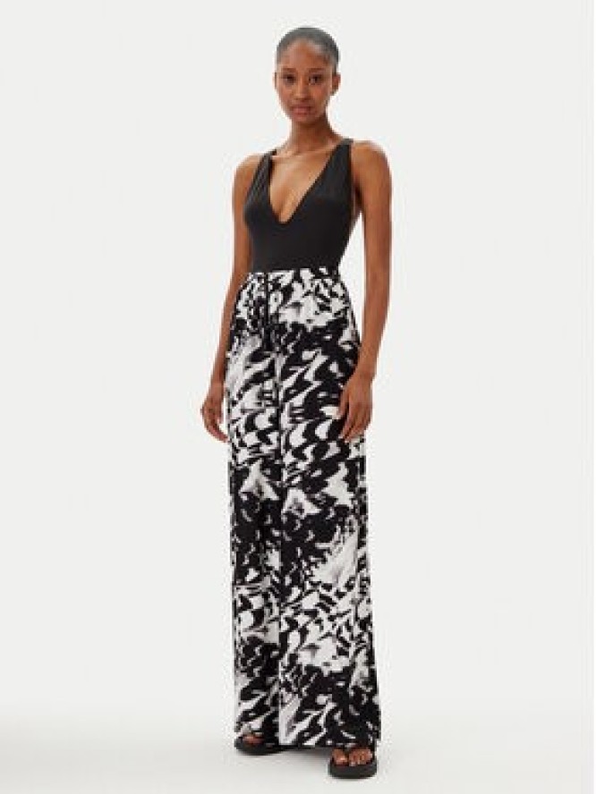 Calvin Klein Swimwear Spodnie palazzo KW0KW02823 Czarny Relaxed Fit