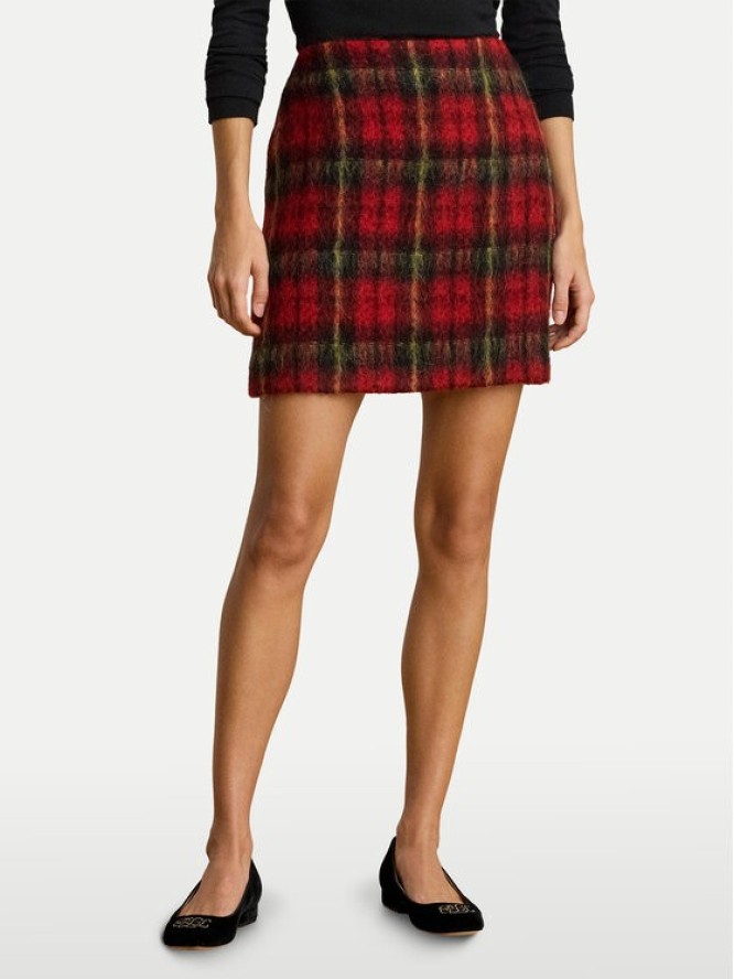 LAUREN RALPH LAUREN Spódnica mini 200P06912001 Czerwony Regular Fit