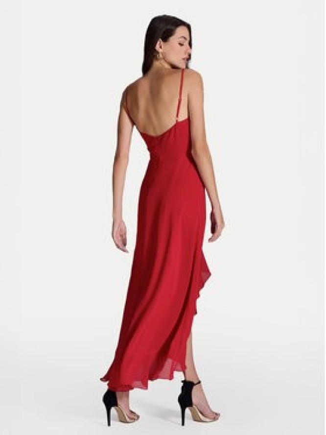 Swing Sukienka koktajlowa 5AI16200 Czerwony Regular Fit