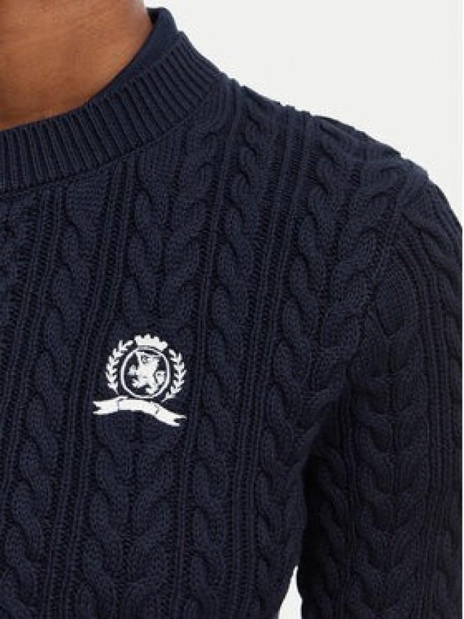 Tommy Jeans Sweter DW0DW22933 Granatowy Regular Fit