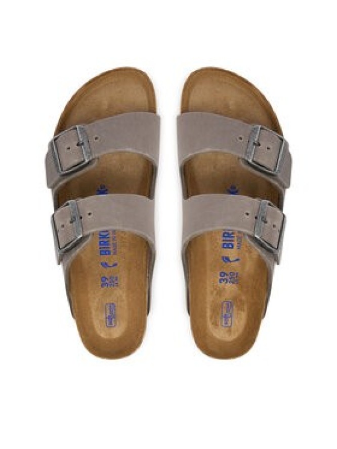 Birkenstock Klapki Arizona Sfb 1013645 Szary