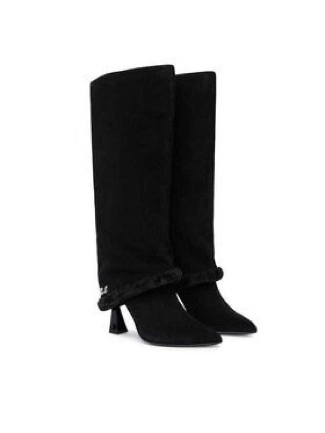 KARL LAGERFELD Kozaki Debutante KL32082 Czarny