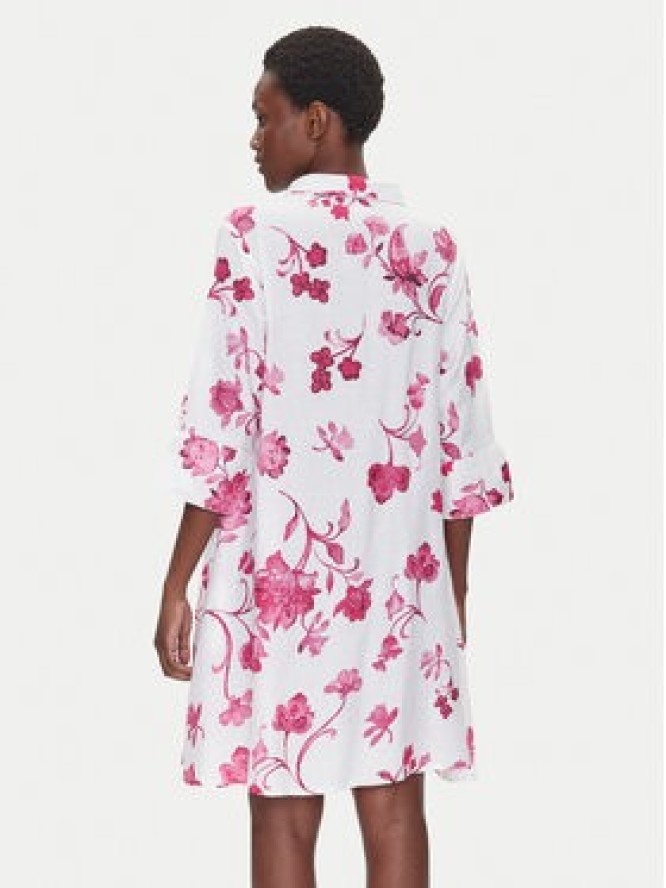 Iconique Sukienka koszulowa IC25-055 Biały Relaxed Fit