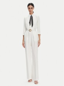 Elisabetta Franchi Kombinezon TU-047-52E2 Biały Regular Fit
