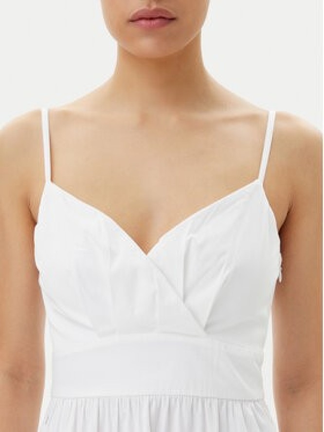 Guess Sukienka letnia W5GT26 WH580 Biały Regular Fit