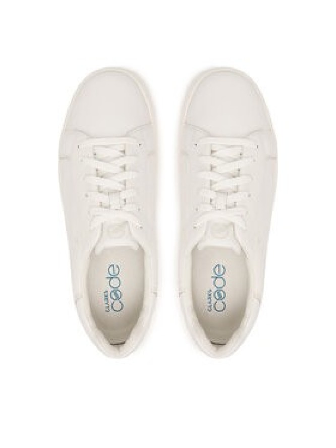 Clarks Sneakersy Code C Lace. 26327905 Biały