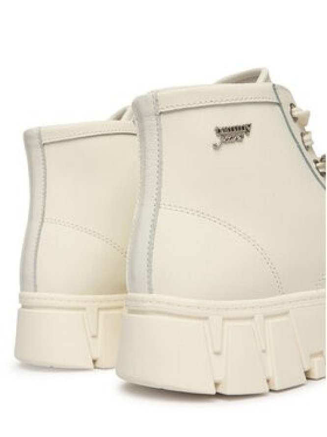 Tommy Jeans Sneakersy Tjw Platform Sneaker Leather Mc EN0EN03133 Kremowy