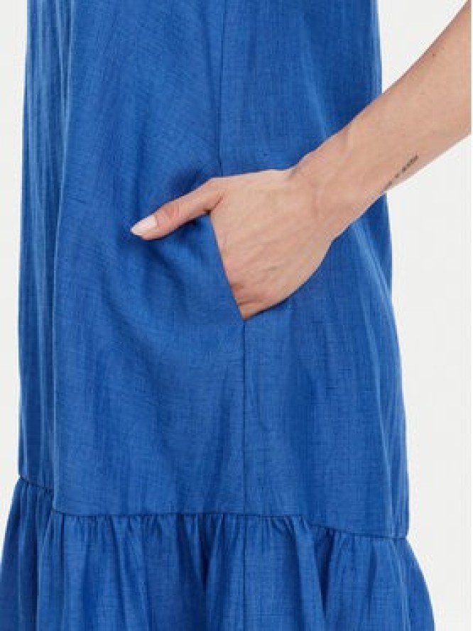 KAOS Sukienka letnia RP1MR066 Niebieski Regular Fit