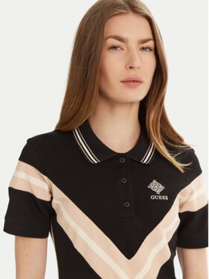 Guess Sukienka codzienna V5RK00 KCOK1 Czarny Regular Fit