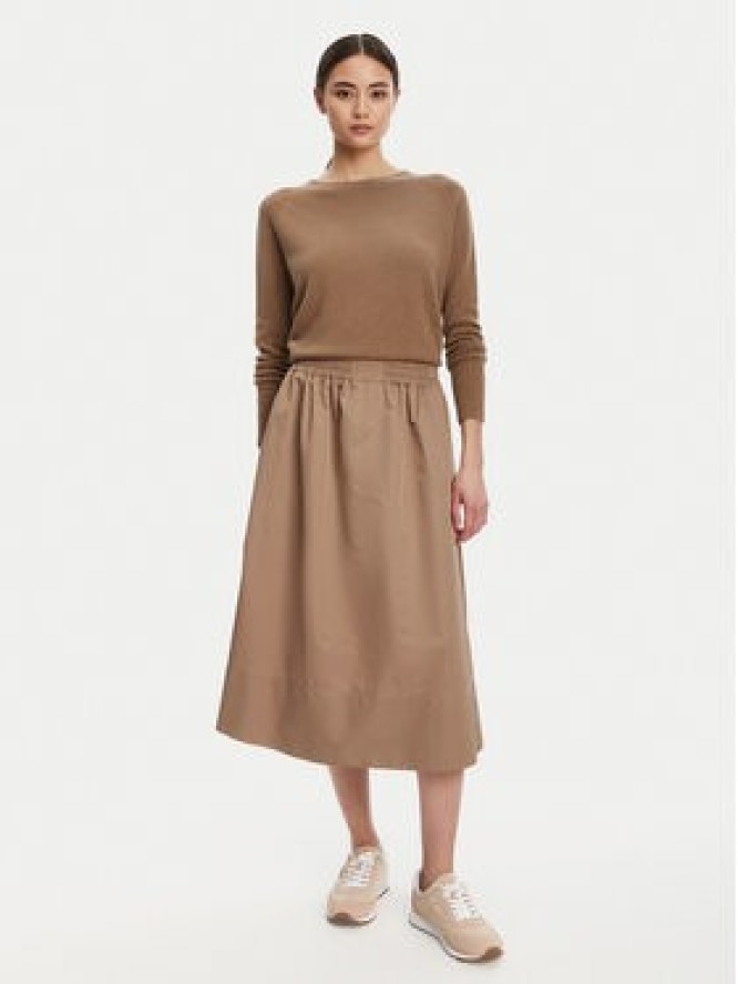 Marella Spódnica trapezowa Cairo 2523106074 Beżowy Regular Fit