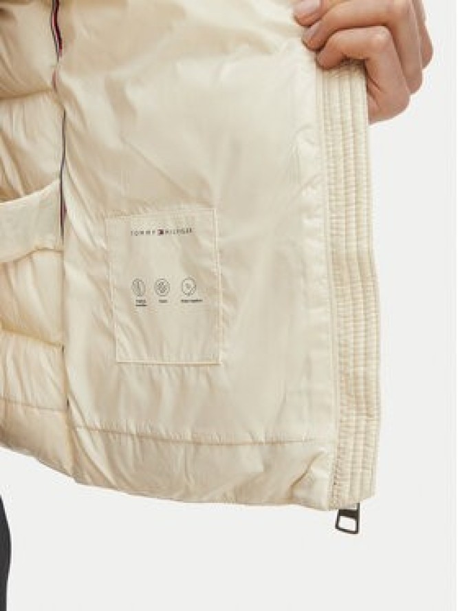 Tommy Hilfiger Kurtka puchowa WW0WW51516 Kremowy Slim Fit