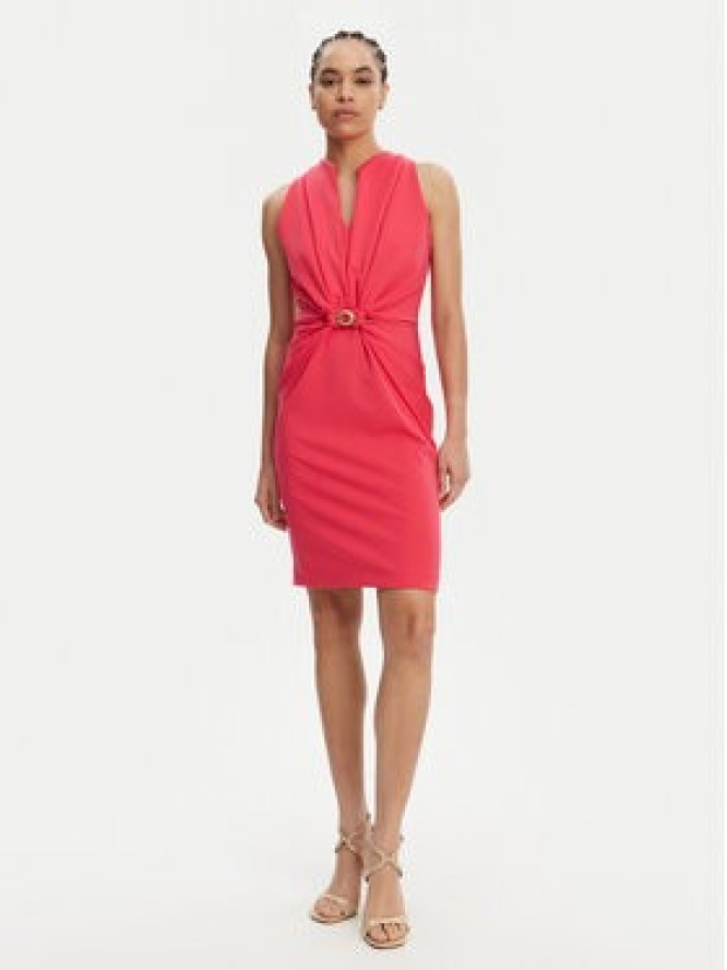 Rinascimento Sukienka koktajlowa CFC0123794003 Różowy Regular Fit