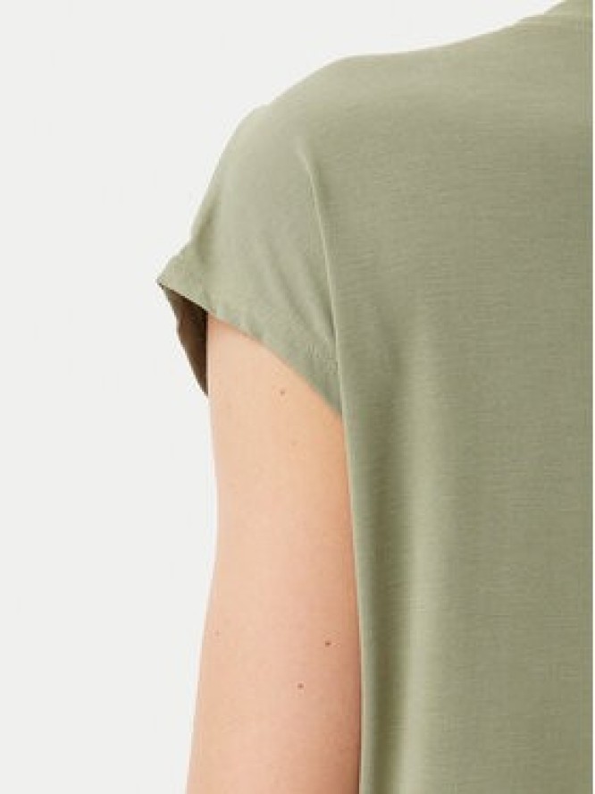 Vila T-Shirt Modala 14074847 Zielony Regular Fit