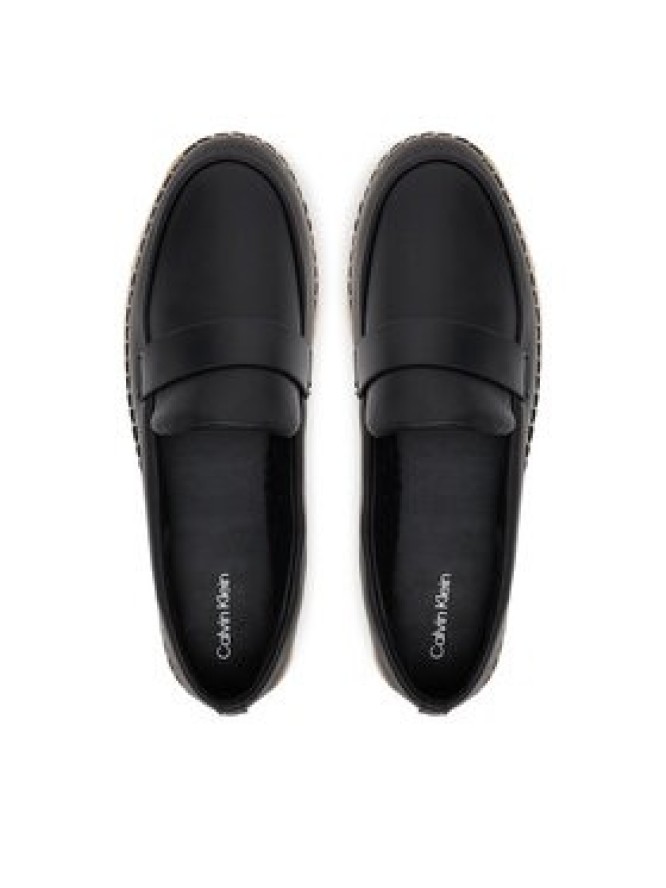 Calvin Klein Espadryle Espadrille W/Ck Hw - Lth HW0HW02390 Czarny