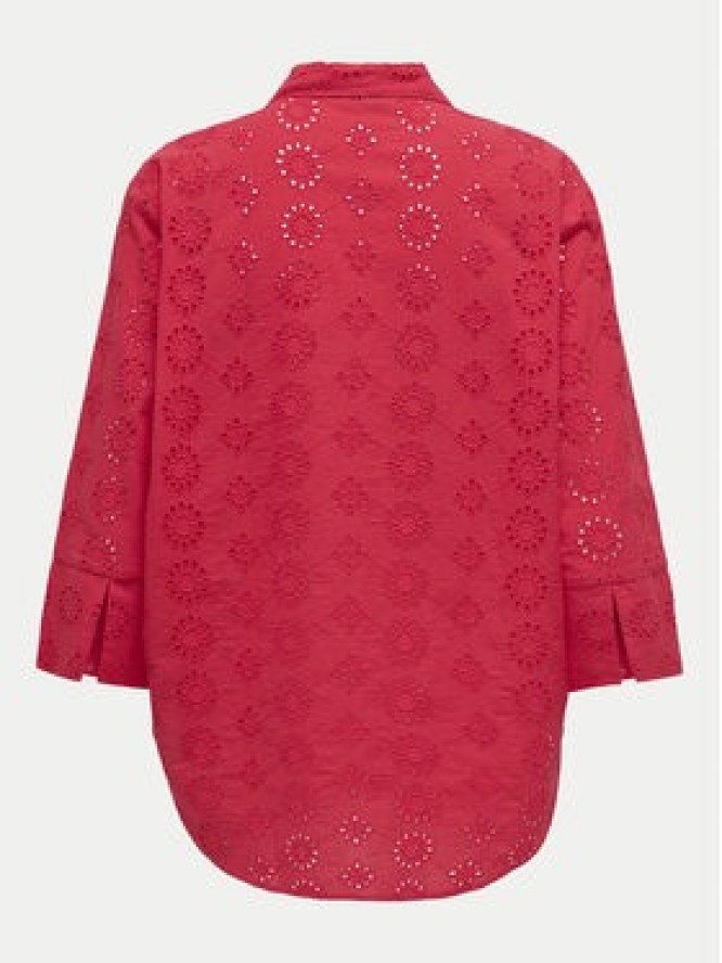 JDY Koszula Tallie 15292179 Czerwony Regular Fit