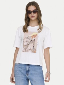 ONLY T-Shirt Susan 15372179 Biały Regular Fit