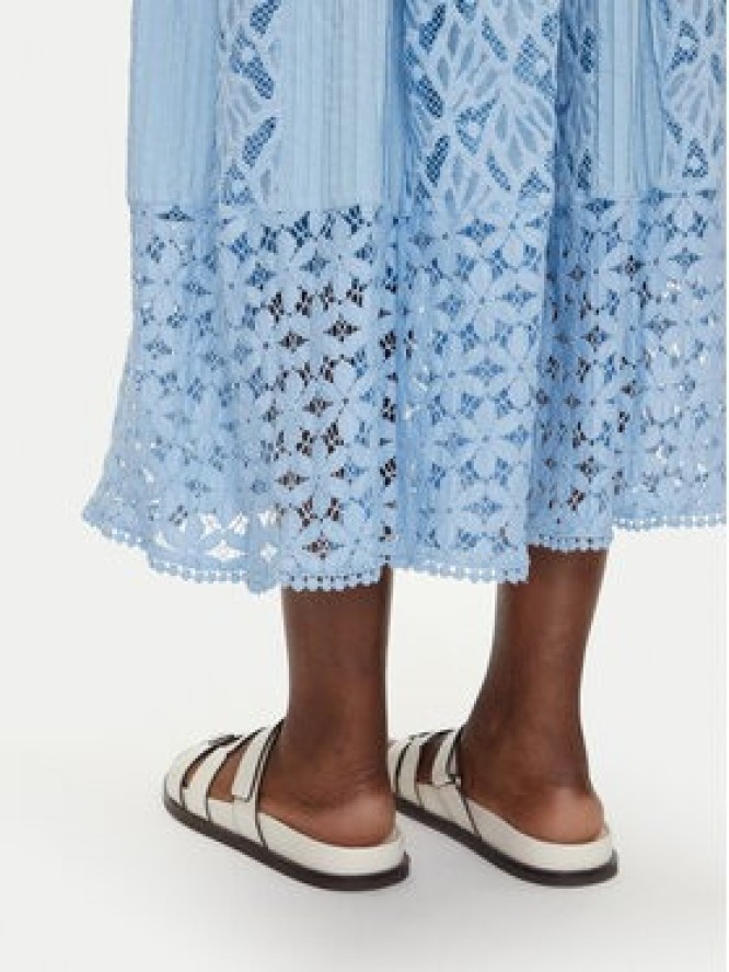 Iconique Sukienka letnia IC25-064 Błękitny Regular Fit